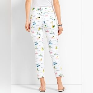 Talbots Tie-Hem Novelty Crop Capris